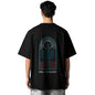 Nobero MenS Graphic Print Oversized Fit T-Shirt (1M-Twrt-C0838-Pal_Black