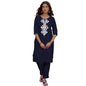 Shienzy WomenS Cotton Blend Emroidered Kurta Pant Set | Ethnic Wear For Festive & Casual | Stylish Straight Fit | Elegant India