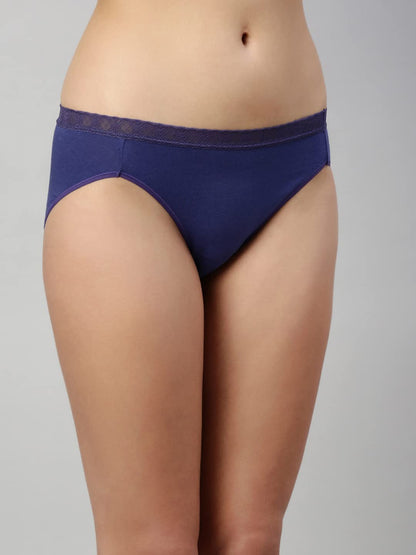 Enamor Cotton Hipster Panties for Women Pack of 2 | Full Coverage, Mid Waist with Antimicrobial & Stain Release Technology | Col