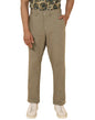 Fabindia Beige Cotton Solid Regular Pants