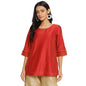 Fabindia WomenS Cotton Blend Regular Kurta (20029658_Red