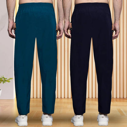 Pinkmint Combo Track Pant for Men Soild with Pocket Active Wear ll Gym Wear (Pack of 2)