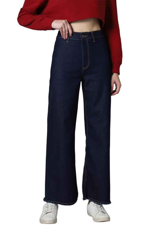 High Star Women 90 Marine Straight Fit High-Rise Stretchable Jeans