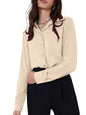 Greciilooks WomenS Regular Fit Western Shirt (Gl-W1894_Cream