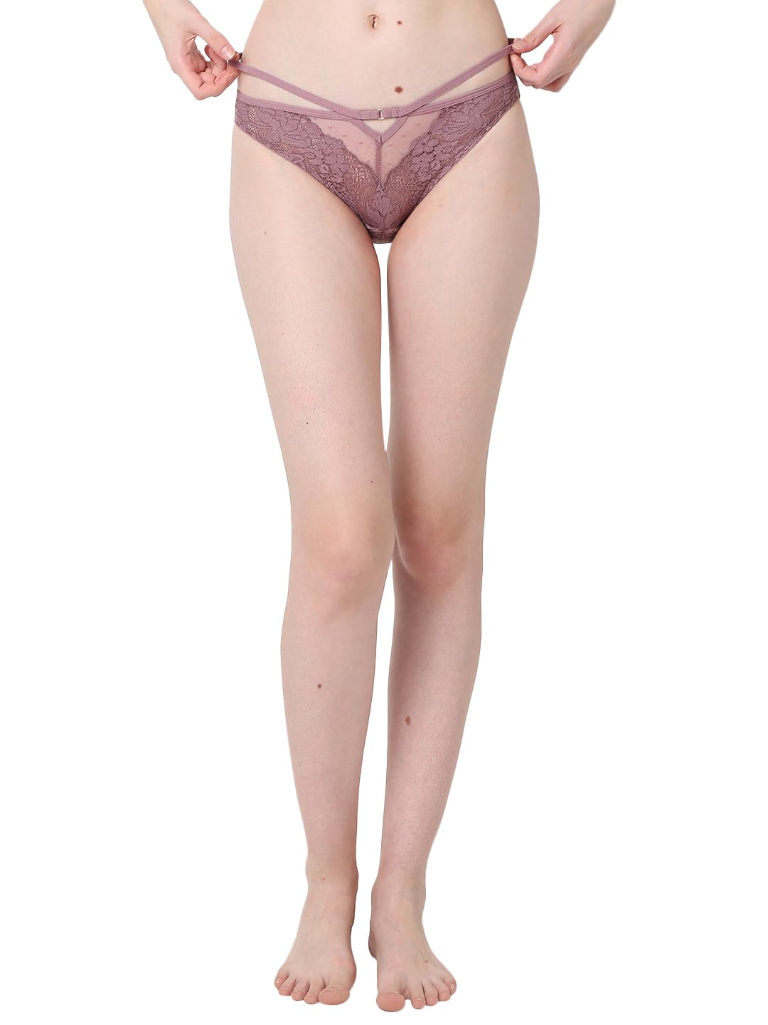 Vero Moda Intimates Mauve Lace Bikini Brief