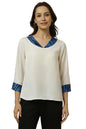 Allen Solly Women Regular Fit Printed Formal Top