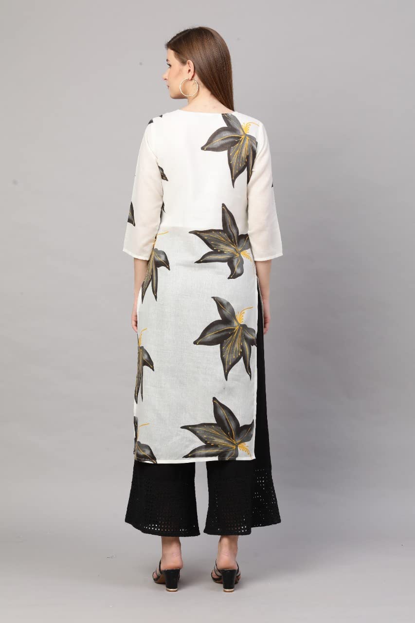 GoSriKi Women Cotton Blend Regular Kurti