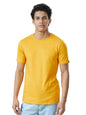 The Souled Store Men Mustard Yellow Solid T-Shirts T-Shirts Fashionable Trendy Graphic Prints Pop Culture Merchandise Graphic te