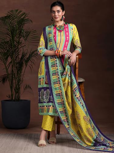 Libas WomenS Poly Crepe Kurta Set (36956