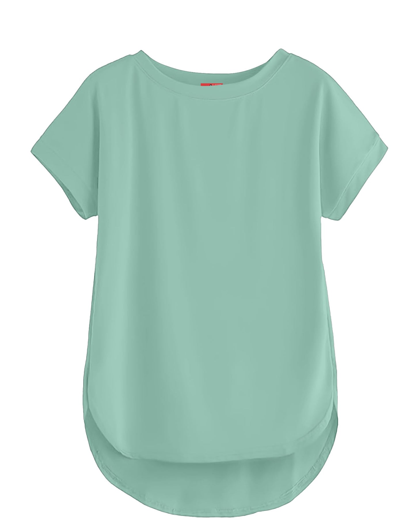 SHODOX Womens Cotton Blend Solid Regular fit Round Neck Short Sleeve T-Shirt (Pack of 1)
