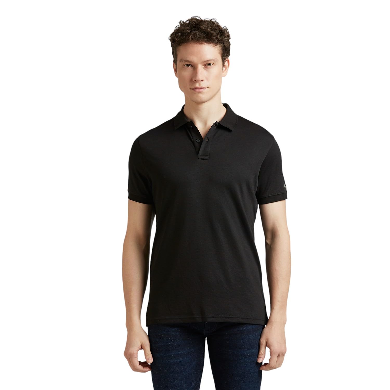 Pepe Jeans Men'S Regular Fit Polo Shirt (Pm542256_Black