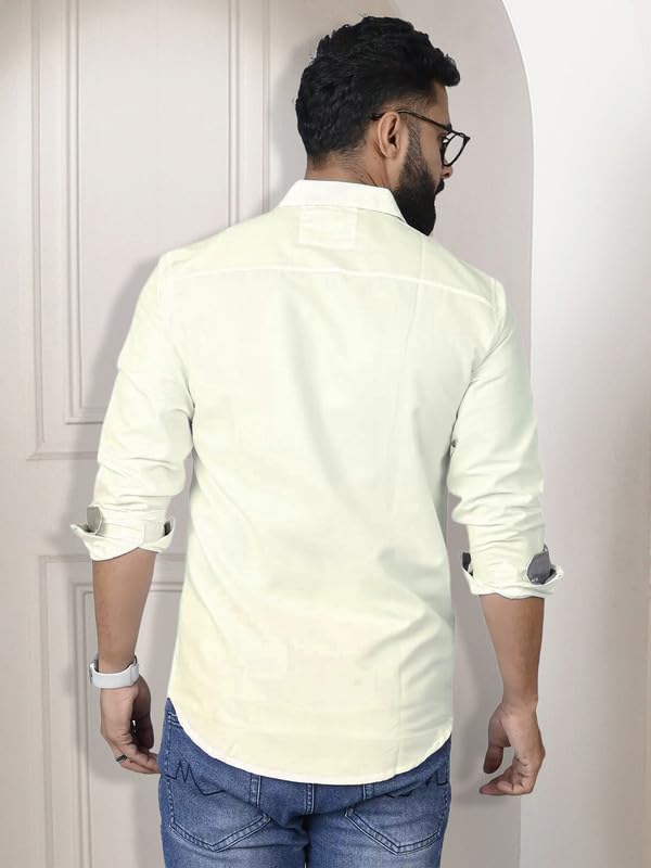 Pinkmint Combo Cotton Shirt for Men Button Down Spread Collar Shirt