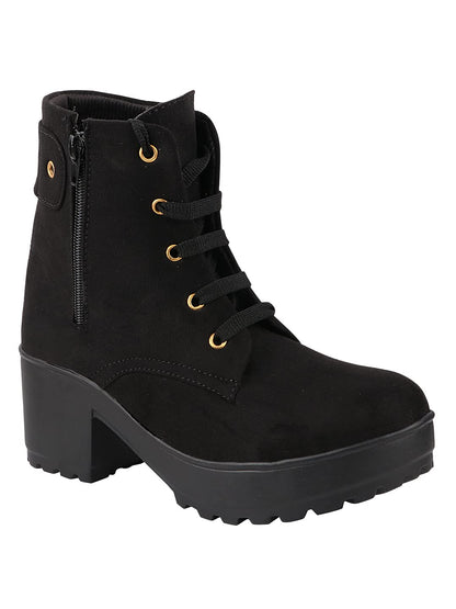 Shoetopia Women And Girls Black Boots