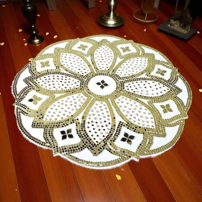 One Minute Rangoli - White 12