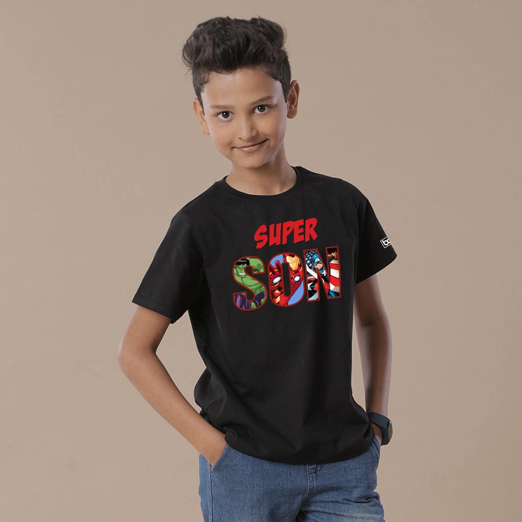 Bon Organik Boys Regular Fit T-Shirt (CB4192_Son