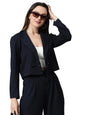 Kotty WomenS Solid Single Breasted Casual Blazer Navy Blue