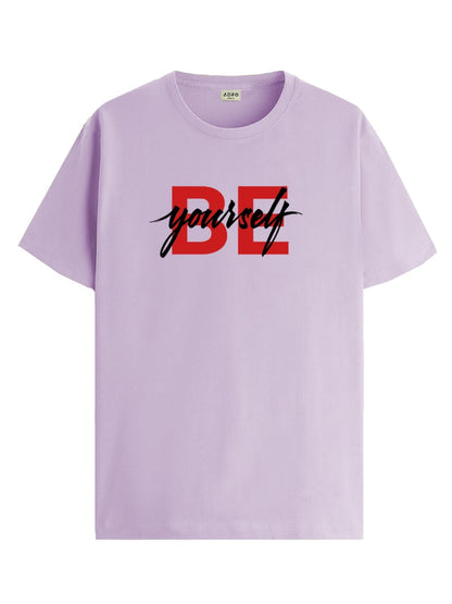 ADRO Mens Solid Regular Fit T-Shirt (RN24-BYO-PU_Purple
