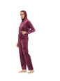 Aarika Womens Casual Wear Maroon Colour Solid Velvet Winter Co-ord Set-(XL-3XL)-(OCT_NS_W_AD_05_MAROON_XL)