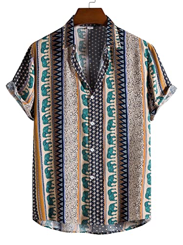 Om Sai Latest Creation Shirts For Men || Rayon Geo & Paisley Printed Shirts For Men || Short Sleeve Summer Shirts || Perfect For