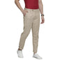 The Indian Garage Co Men Slim Fit Solid Mid-Rise Trousers Beige