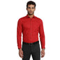 Turtle Men 100% Cotton Regular Fit Red Solid Full Sleeve Formal Shirt