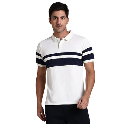 Dennis Lingo MenS Slim Fit Offwhite Polo T-Shirt