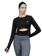 Rigo Round Neck Activewear Top for Women | Comfort Fit Stylish Active T-Shirt for Girls | Gym/Sports Wear Tees & Workout Tops