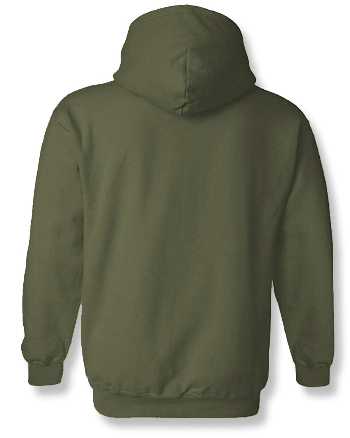 ADRO Men's Cotton Neck Hooded Sweatshirt (H-M-PC-OL_Olive)