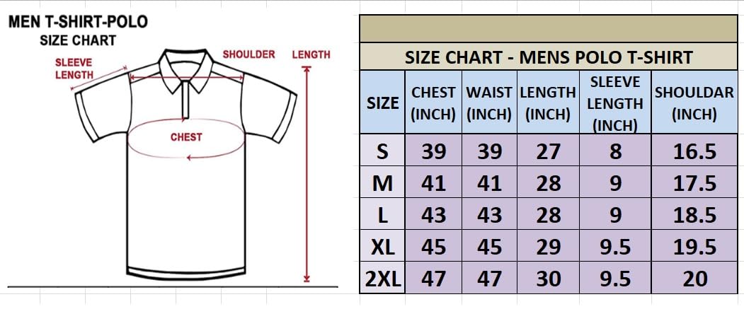 Lymio Men T-Shirt || T-Shirt for Men || Plain T Shirt || T-Shirt (Polo-18-21) (M, Blue)