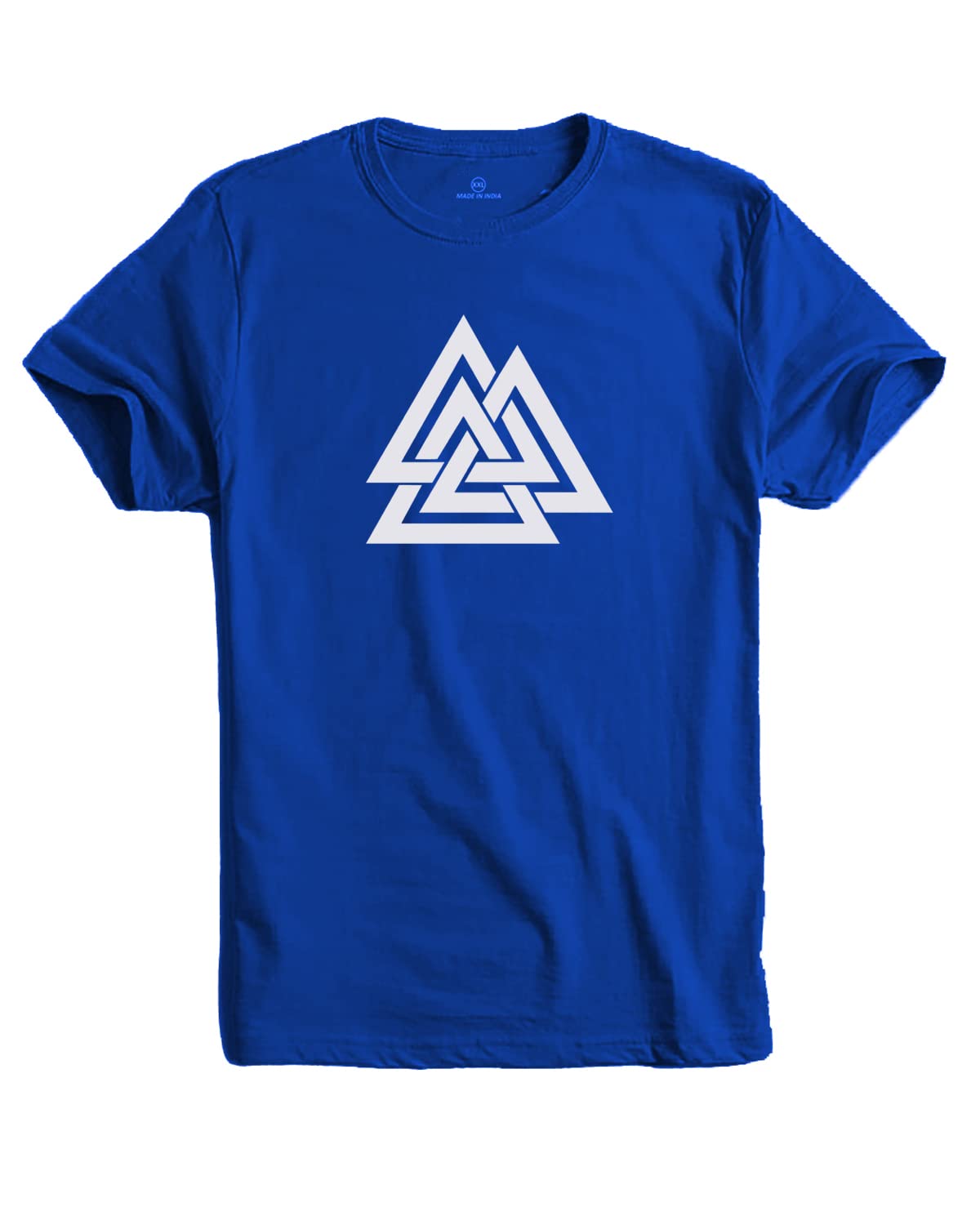 ADRO Triangle Mens Printed T-Shirt (RNR-M-TKT-RB_Royal Blue)