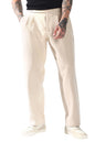 Hubberholme Men Solid Relaxed Fit Mid-Rise Korean Trousers 21 Beige