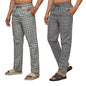Xyxx MenS Super Combed Cotton Checkered Checkmate Pyjamas [Pack Of 2] Elasticated Waist, Drawstring | Loungewear For Men In Gre