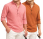 Deelmo Combo Of MenS Cotton Blend Solid Regular Fit Full Sleeve Short Kurta | MenS Trendy Short Kurta Pack Of 2
