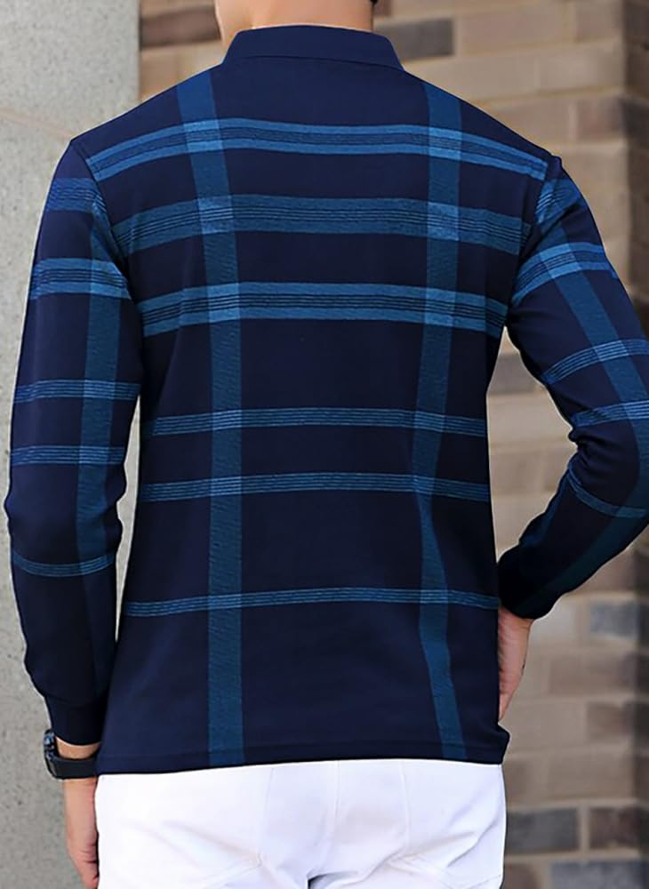 Noble Monk MenS Polo Neck Full Sleeves T-Shirt | Causal Tshirt For Men