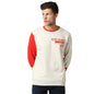 Pepe Jeans Mens Snow Colour Block Sweatshirt, Oat Melange,M