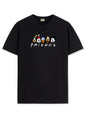 ADRO T Shirts for Boys & Girls | Friends Printed T-Shirt | Ages 3-14 | 100% Cotton Round Neck Tshirt for Boys |KRN-L2-FRIEND-BL-