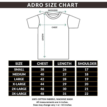 ADRO Regular Fit Polo T-Shirt for Men| Printed Polo T-Shirt | Cotton Polo T Shirt Also in Plus Size|Pnop24-L1-Blwhgr