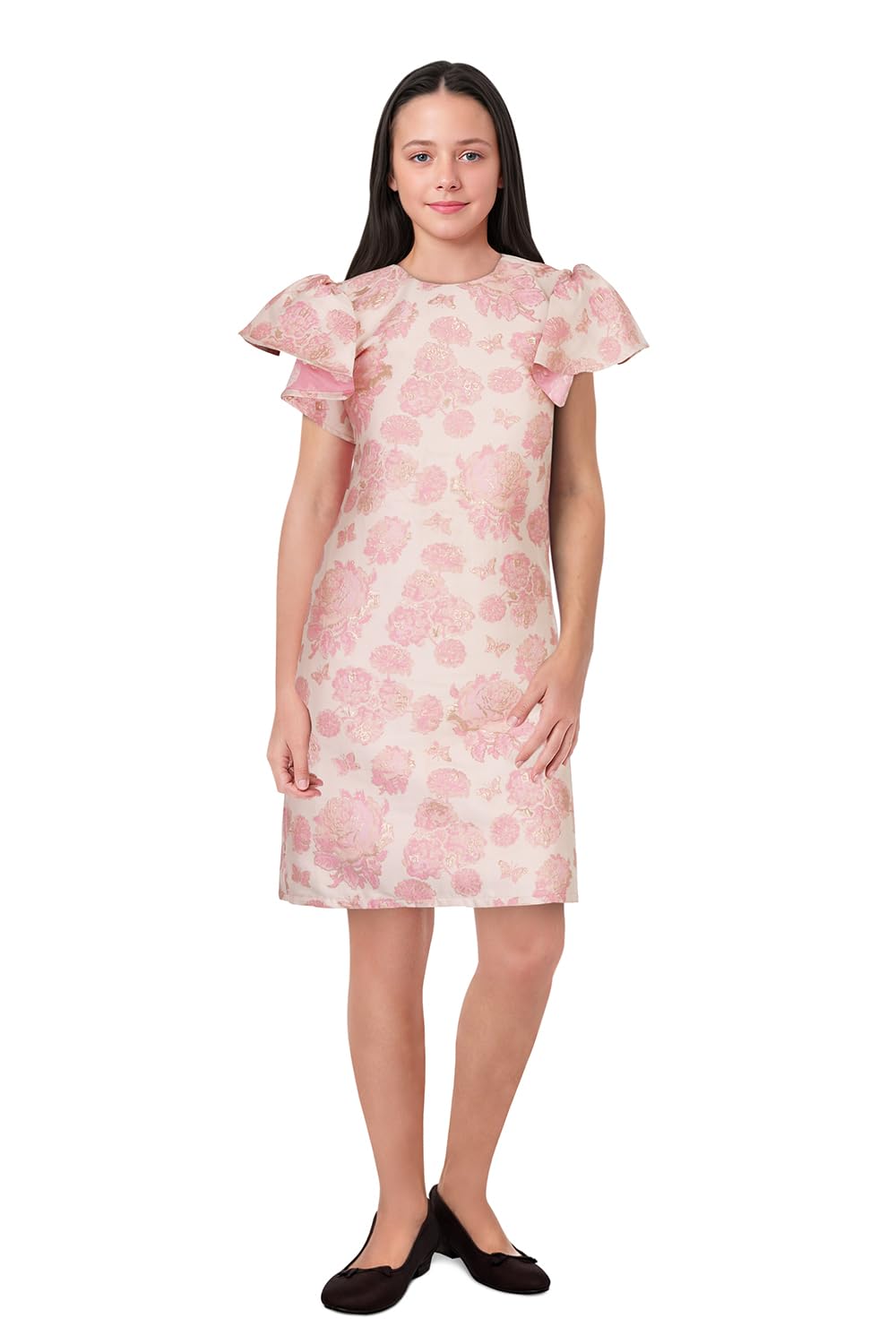 Allen Solly Women Regular Fit Printed Cotton Half Sleeve Short Sleeve Dress