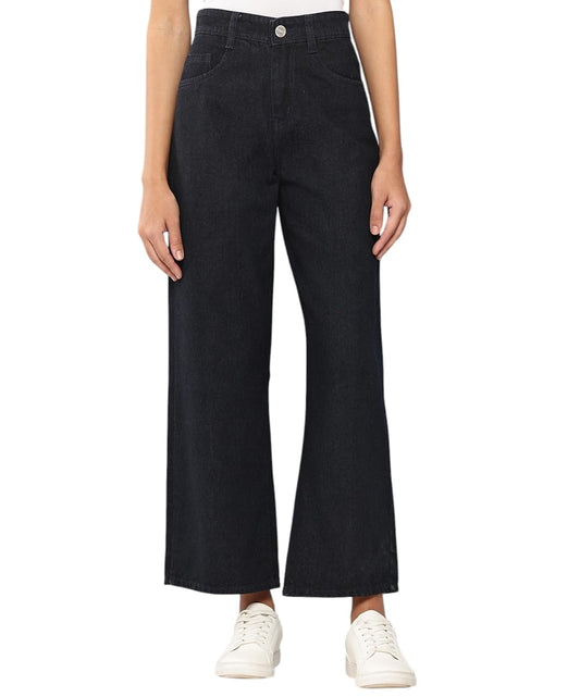 Aarika Girls Casual Wear Black Colour Solid Denim Jeans (9-14 Years)