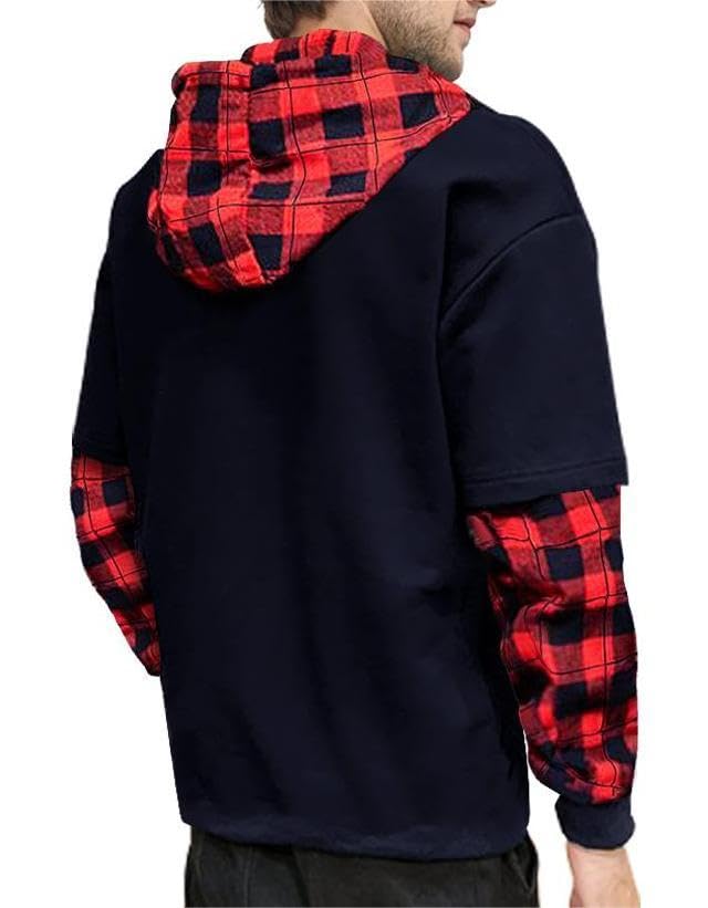 Noble Monk MenS Regular Fit T-Shirt (T593-Nbrd_(Navy Red)