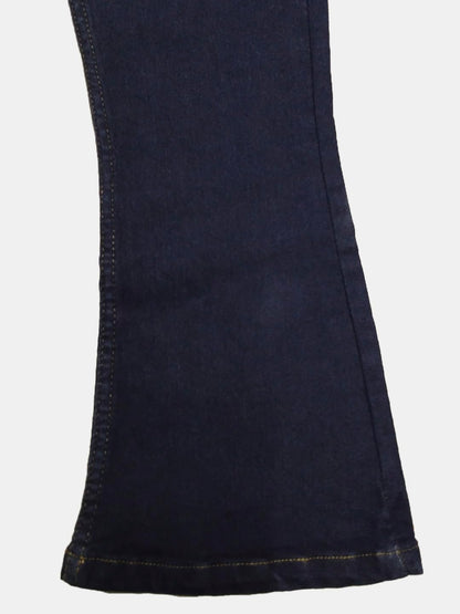 Kotty Girls Boot Cut Fit Solid Jeans Braves Navy