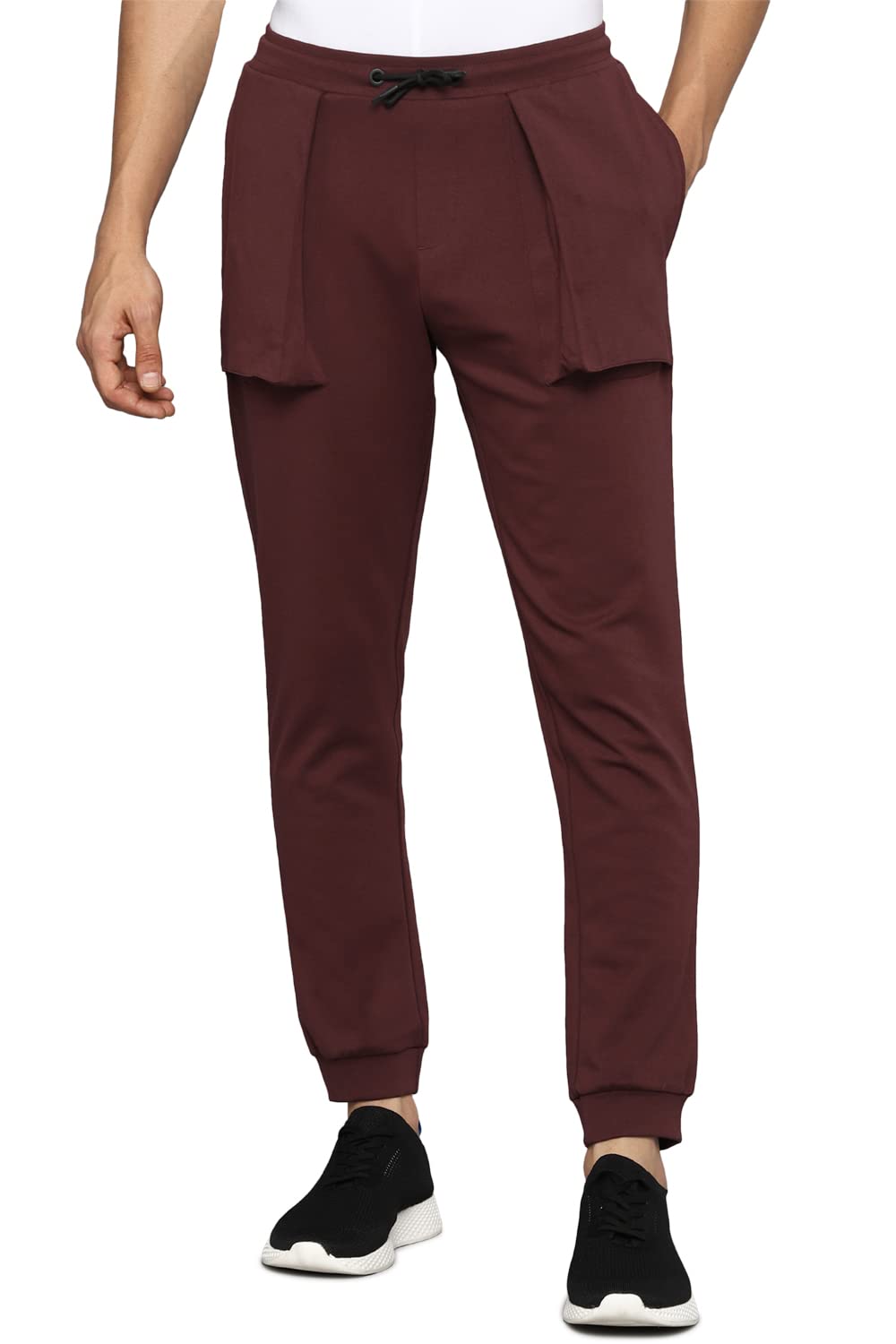 Allen Solly Men Regular Fit Solid Casual Cotton Polyester Pants
