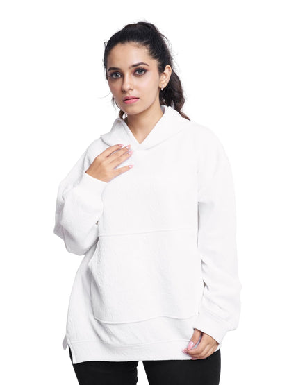 Greciilooks Oversized Cotton Winter Hoodie & T-Shirt For Women