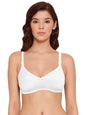 Lyra WomenS Cotton Non Padded Wire Free Seamless Spacer Bra White