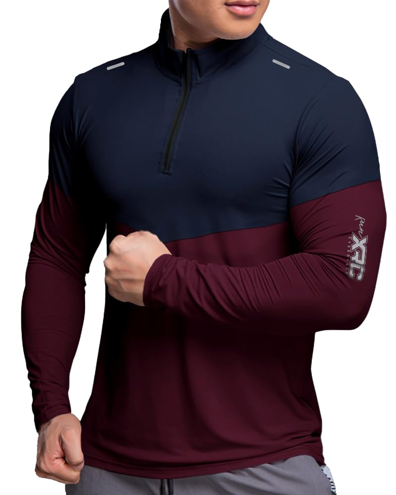 Noble Monk MenS Active Wear Regular Fit T Shirt |Full Sleeves |Casual T-Shirt For Men