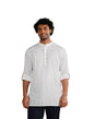 Fabindia White Cotton Short Kurta