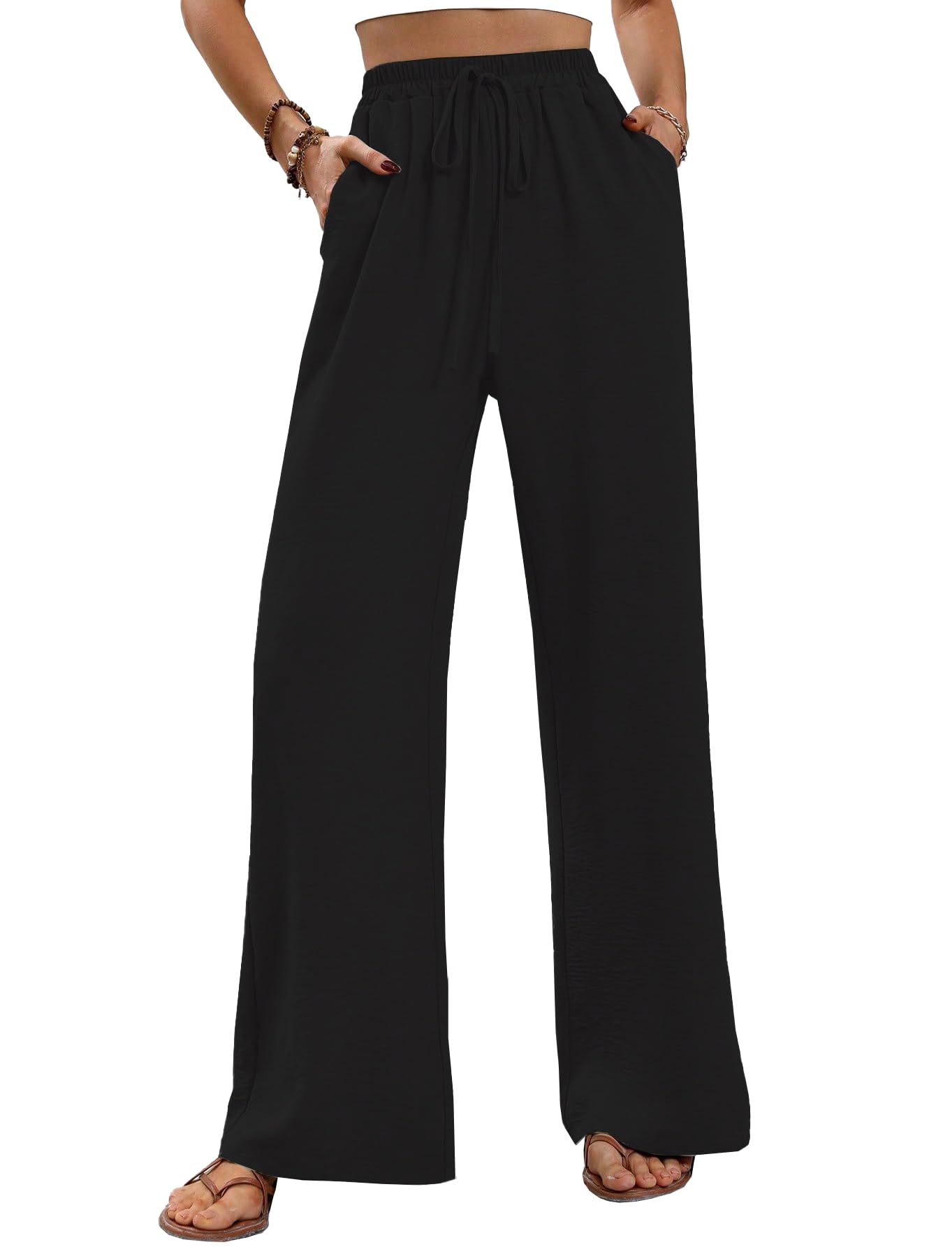 Toplot Trouser For Women || Casual Pants For Women || Loose Fit High-Waist Korean Pants || (Regular Fit | Polyester) (Women-Trou