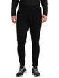 Turtle Men Knitted Solid Slim Fit Black Joggers