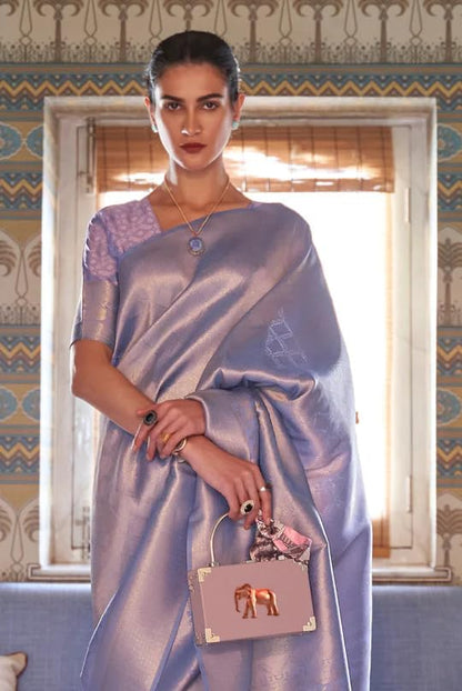 Madhuhansh WomenS Kanjivaram Banarasi Silk Saree Zari Woven For Festival Wedding With Rich Pallu Design And Unstitched Blouse P