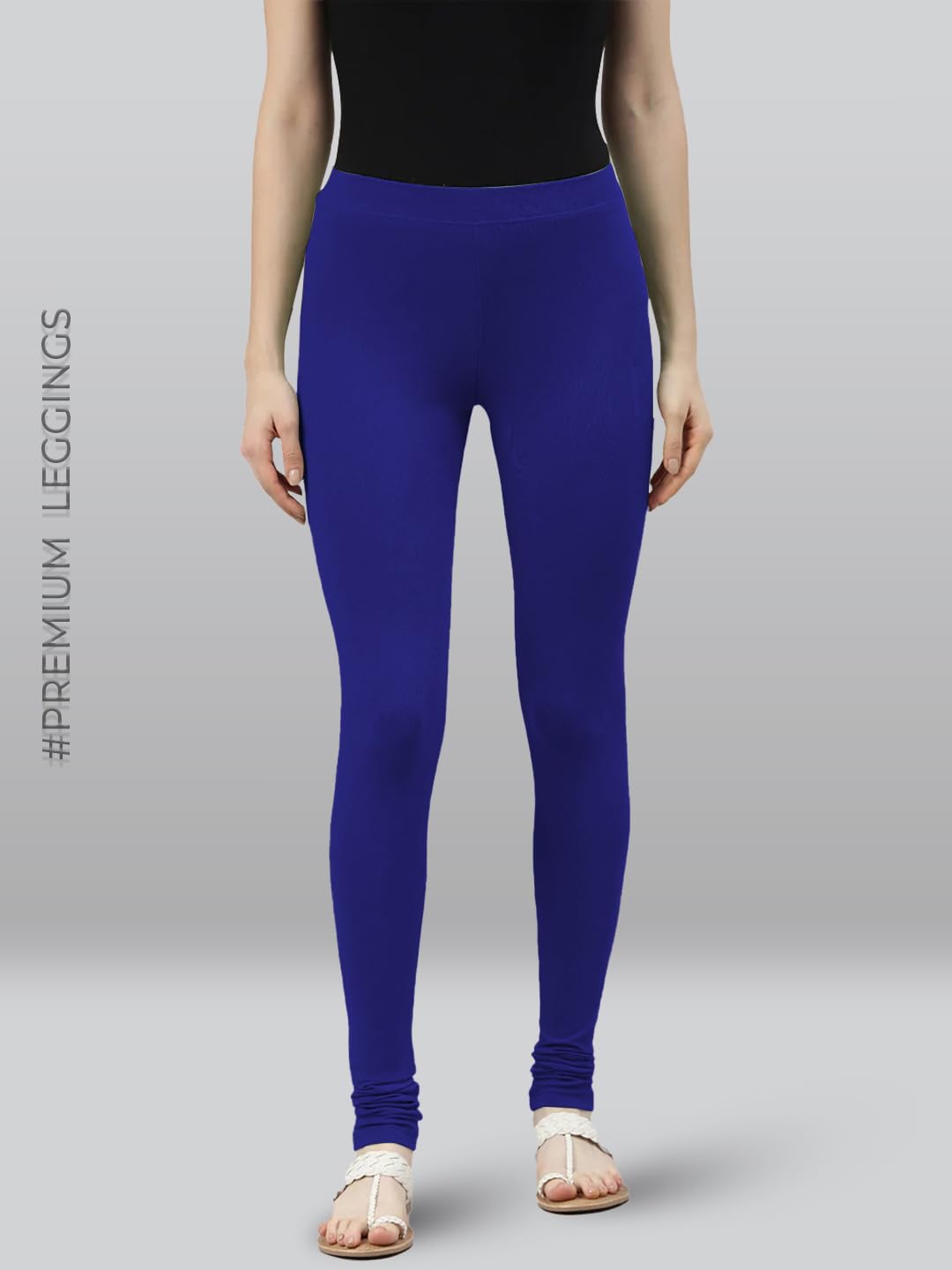 Lyra Premium Viscose Full Length Churidar Leggings For Women Ink Blue